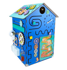 Розвиваюча іграшка Бізікуб "Будинок" TG200222 блакитний, 55х30х30 см