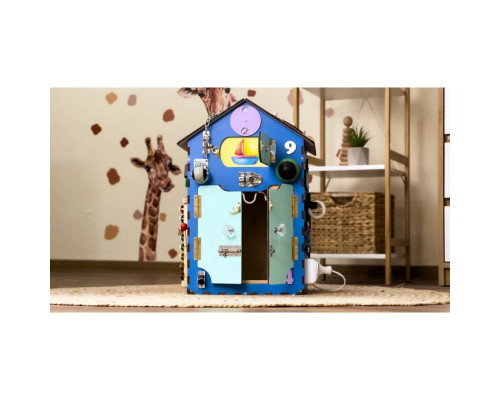 Розвиваюча іграшка Бізікуб "Будинок" TG200222 блакитний, 55х30х30 см