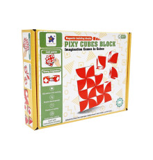 Детская игра-головоломка "Магнитные кубики" FD136(Red) 16 элементов, 8 карт