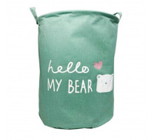 Кошик для іграшок та білизни «Hello my bear» MGZ-1004(Green)