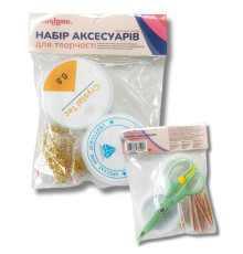 Набор для создания украшений "Золотой" NATVG ножницы, 50 застежек