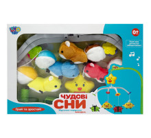 Музичний мобіль на ліжечко "Прекрасні сни" D089-90-4, з заводним механізмом