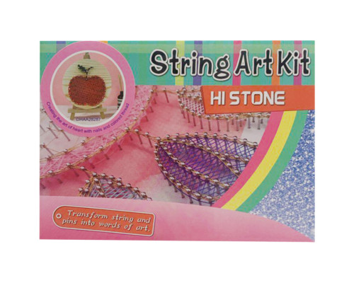 Дитячий набір для творчості стрінг-арт "Яблуко" YG0115(28287) дерев'яна основа