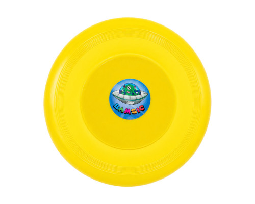 Детская игрушка “Летающая тарелка” 034/1BMS(Yellow) диаметр 21 см