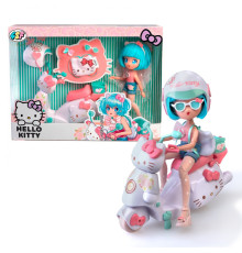 Дитяча лялька "Красуня Пінк на скутері" 4SF Manga Dolls HKTF3000 серії "Hello Kitty"