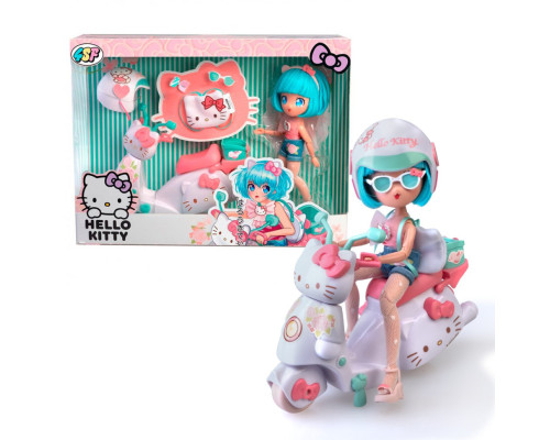 Дитяча лялька "Красуня Пінк на скутері" 4SF Manga Dolls HKTF3000 серії "Hello Kitty"