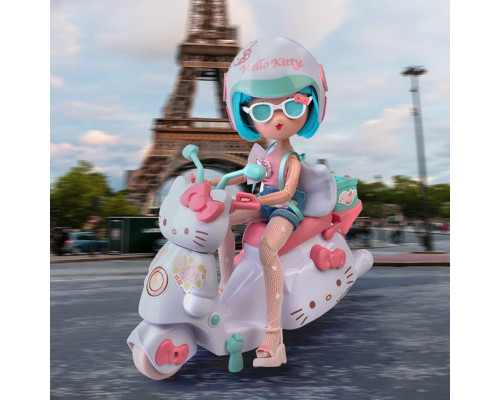 Дитяча лялька "Красуня Пінк на скутері" 4SF Manga Dolls HKTF3000 серії "Hello Kitty"