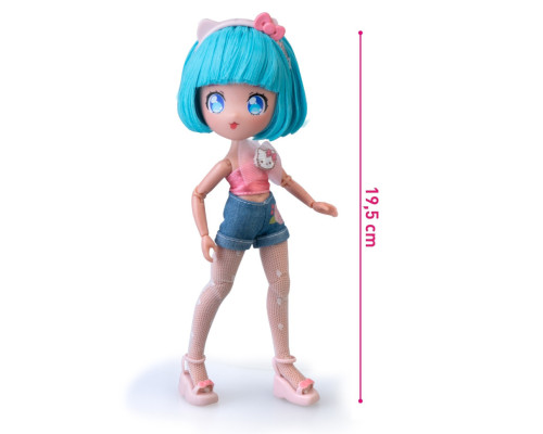 Дитяча лялька "Красуня Пінк на скутері" 4SF Manga Dolls HKTF3000 серії "Hello Kitty"