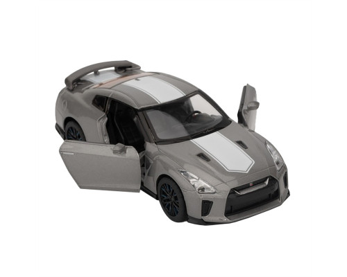 Модель автомобіля "Nissan GT-R (R35)" 68469 масштаб 1:32 світло, звук Сріблястий