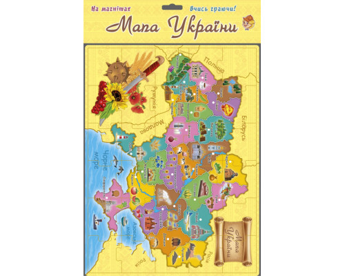 Обучающий магнитный пазл "Карта Украины" 1175ATS от 3х лет