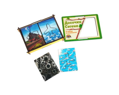 Деревянные Досточки Сегена "Транспорт" Ubumblebees (ПСФ051) PSF051 с узорами