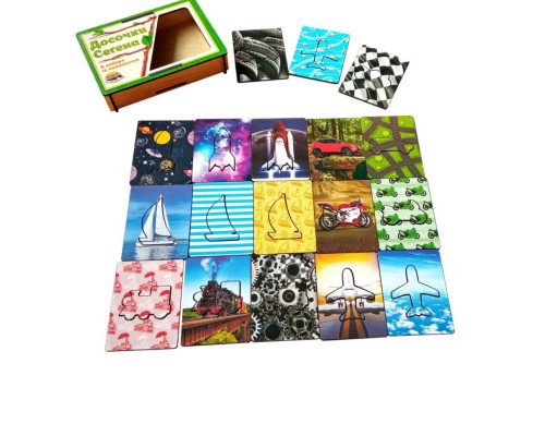 Деревянные Досточки Сегена "Транспорт" Ubumblebees (ПСФ051) PSF051 с узорами