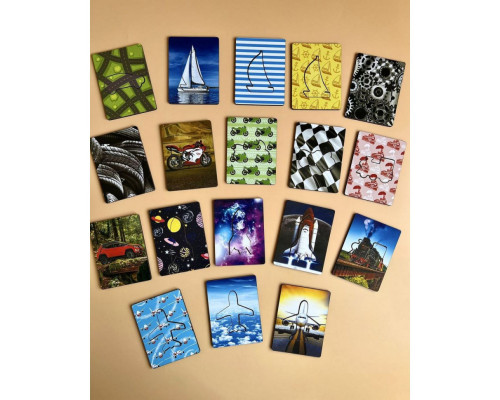 Деревянные Досточки Сегена "Транспорт" Ubumblebees (ПСФ051) PSF051 с узорами