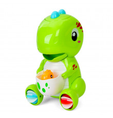 Дитяча іграшка для купання "Динозаврик" 9928-9929(Green) 21 см, водоспад, присоски