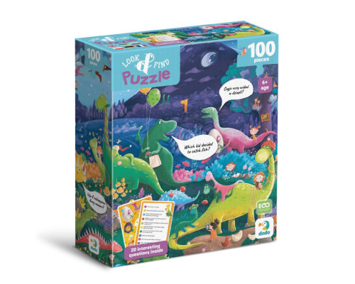 Дитячий пазл Шукай та знаходь "Країна динозаврів" 300669, 100 елементів