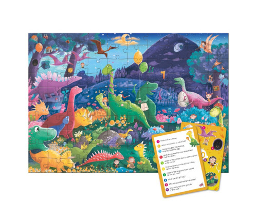 Дитячий пазл Шукай та знаходь "Країна динозаврів" 300669, 100 елементів