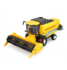 Автомодель Зерноуборочный комбайн "New Holland TC5.90" Bburago 18-31721 с зерновой жаткой