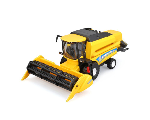 Автомодель Зерноуборочный комбайн "New Holland TC5.90" Bburago 18-31721 с зерновой жаткой