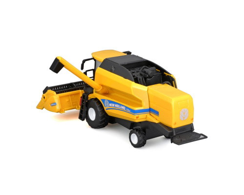 Автомодель Зерноуборочный комбайн "New Holland TC5.90" Bburago 18-31721 с зерновой жаткой