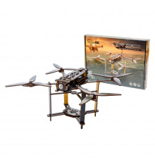 Дерев'яний 3D конструктор "FPV дрон" Puz-00923, 95 деталей