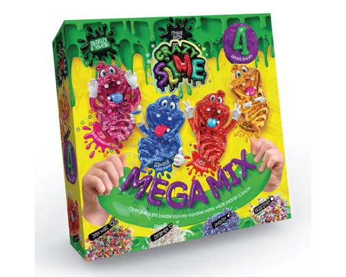 Детский набор для проведения опытов "Crazy Slime" SLM-03 4в1 укр SLM-03-02U