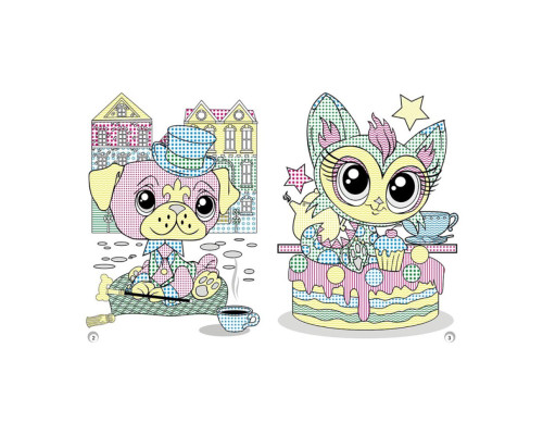 Веселі кольори. Грайливі тваринки Ранок 1554012 малюй водою