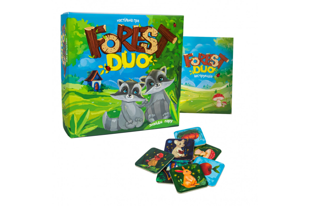 Настільна гра-мемо "Forest Duo" 30867 інструкція 64 фішки Настільна гра-мемо "Forest Duo" 30867 інструкція 64 фішки