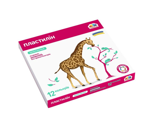 Набір для ліплення пластилін "Захоплення" 200312, 12 кольорів