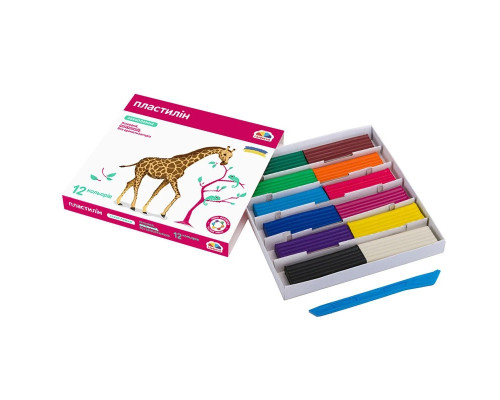 Набір для ліплення пластилін "Захоплення" 200312, 12 кольорів