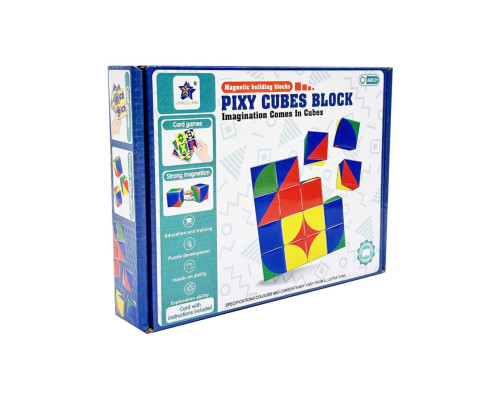 Детская игра-головоломка "Магнитные кубики" FD136(Multicolor) 16 элементов, 8 карт
