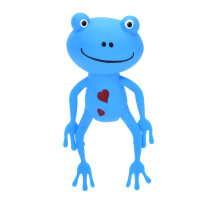 Дитяча іграшка-антистрес "Жабеня" MS 4031(Blue) розмір 13 см, борошно