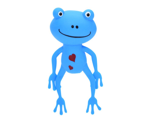 Дитяча іграшка-антистрес "Жабеня" MS 4031(Blue) розмір 13 см, борошно