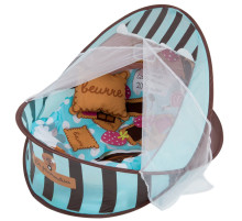 Килимок-манеж для немовляти 66526A 2в1, дуга, підвіски, грає музика  Блакитний