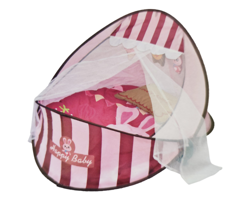 Коврик-манеж для младенца 66526A 2в1, дуга, подвески, играет музыка Красный