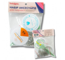 Набор для создания украшений "Серебряный" NATVS ножницы, 50 застежек