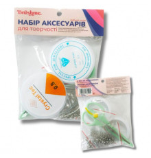 Набор для создания украшений "Серебряный" NATVS ножницы, 50 застежек