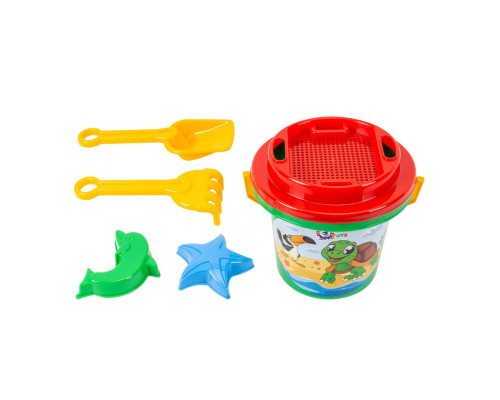 Дитячий ігровий "Набір пісочний Б" 1189TXK(Green) лопатка та грабельки