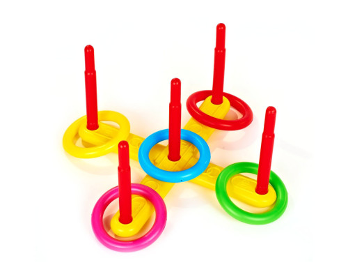 Детский игровой набор Кольцеброс 10140 с 5ю кольцами