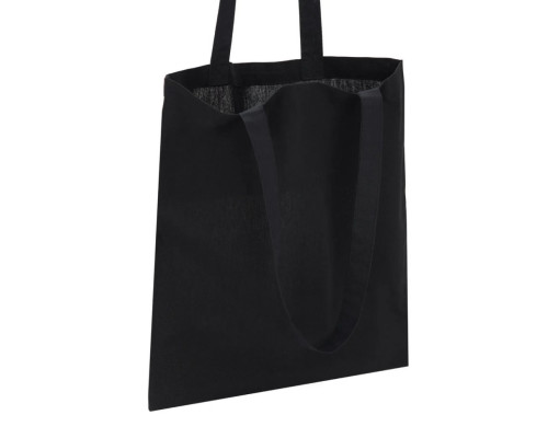 Экосумка для покупок Сумка-шоппер чорна, размер 38 х 42 см (140 г/м2)