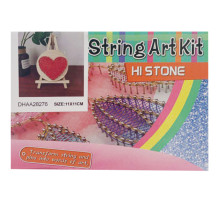 Дитячий набір для творчості стрінг-арт "Серце" YG0115(28276) дерев'яна основа