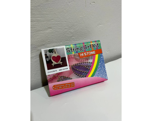 Дитячий набір для творчості стрінг-арт "Серце" YG0115(28276) дерев'яна основа