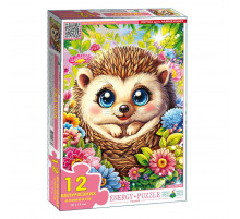 Дитячий пазл "Їжачок" Енергія Плюс 88328, 12 елементів