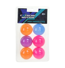 М'ячі для тенісу TB2616 матеріал PP, 6 шт