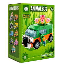 Дитячий конструктор Parrot Bus BB121E-I серії "Animal Bus", 103 деталі