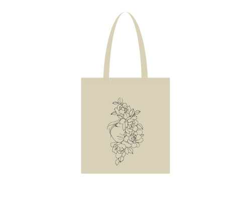 Экосумка для покупок "Пионы" Сумка-шоппер 190CCT-2, 38 x 42 см (190г/м2)