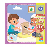 Пазли дитячі "Дитячий майданчик" LX03, 12 елементів