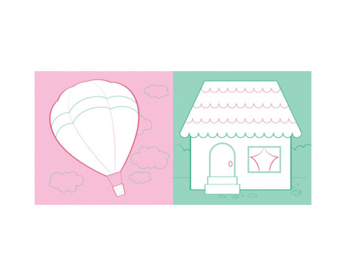 Развивающая книжка Наклейки-картинки "Цветок" 668011, 8 страниц