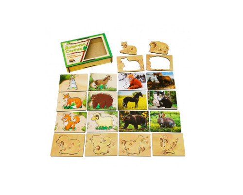 Деревянные Досточки Сегена "Следы зверей" Ubumblebees (ПСД094) PSD094 с узорами