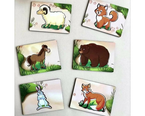 Деревянные Досточки Сегена "Следы зверей" Ubumblebees (ПСД094) PSD094 с узорами