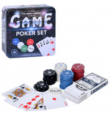 Настільна гра "Покер" TD202315 фішки 80 шт з номіналом, карти